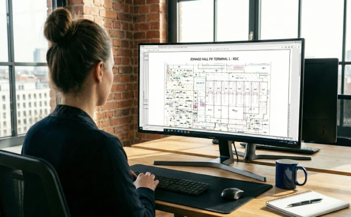 Conception d'étude de gestion d'éclairage technique.